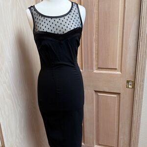 Elegant Black Midi Dress